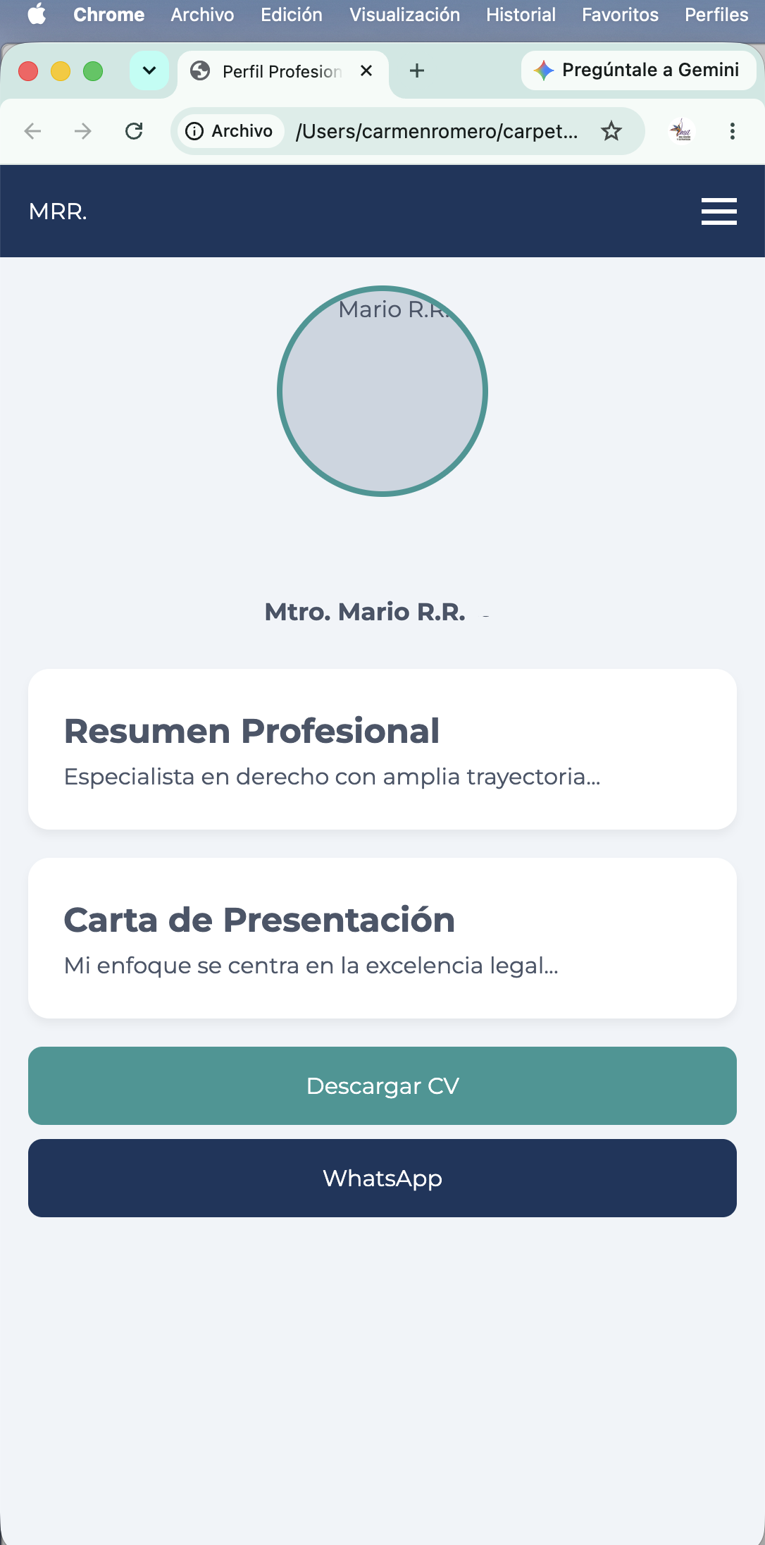 CV